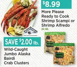 Heinen's Jumbo Alaska Bairdi Crab Clusters offer