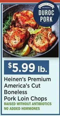 Heinen's Heinen's Premium America's Cut Boneless Pork Loin Chops offer