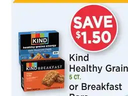 Heinen's Kind Healthy Grains 5 CT. or Breakfast Bars 6 CT offer