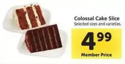 Safeway Colossal Cake Slice offer