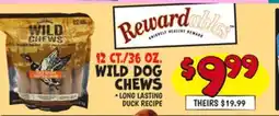 Ollie's 12 CT./36 OZ. WILD DOG CHEWS offer