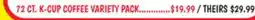 Ollie's 72 CT. K-CUP COFFEE VARIETY PACK offer