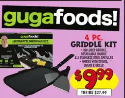 Ollie's 4 PC. GRIDDLE KIT offer