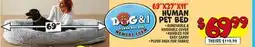 Ollie's 69 X 37 X 11 HUMAN PET BED offer