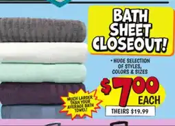 Ollie's BATH SHEET CLOSEOUT1 offer