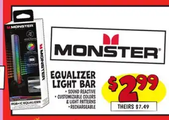 Ollie's Monster EQUALIZER LIGHT BAR offer