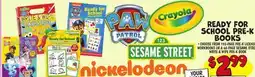Ollie's READY FOR SCHOOL PRE-K BOOKS offer