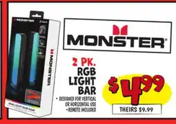 Ollie's MONSTER 2 PK. RGB LIGHT BAR offer
