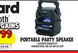 Ollie's BILLBOARD PORTABLE PARTY SPEAKER offer