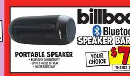 Ollie's BILLBOARD PORTABLE SPEAKER offer