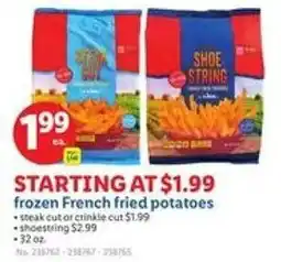 Lidl Frozen french fried potatoes offer
