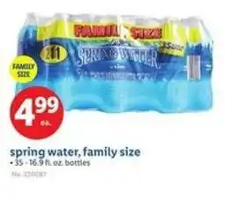 Lidl Spring water, family size offer