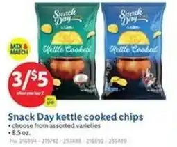 Lidl Snack day kettle cooked chips offer
