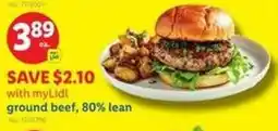 Lidl Ground beef, 80% lean offer