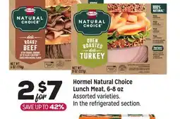 Grocery Outlet Hormel Natural Choice Lunch Meat, 6-8 oz offer