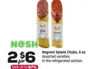 Grocery Outlet Negroni Salami Chubs, 6 oz offer
