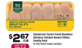 Grocery Outlet Sanderson Farms Fresh Boneless Skinless Chicken Breast Fillets offer