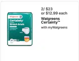 Walgreens Walgreens Certainty offer