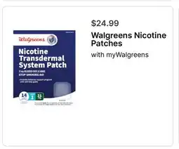 Walgreens Walgreens Nicotine Patches offer