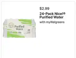 Walgreens 24-Pack Nice! Purified Water offer