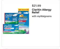 Walgreens Claritin Allergy Relief offer