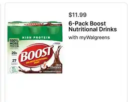 Walgreens 6-Pack Boost Nutritional Drinks offer