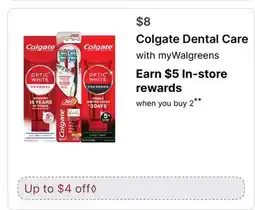 Walgreens Colgate Dental Care offer