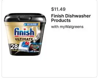 Walgreens Finish Dishwasher Products offer