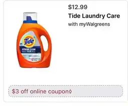 Walgreens Tide Laundry Care offer