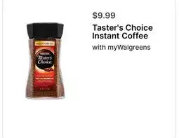 Walgreens Taster's Choice Instant Coffee offer