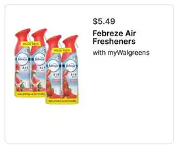 Walgreens Febreze Air Fresheners offer