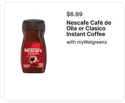 Walgreens Nescafe Café de Olla or Clasico Instant Coffee offer