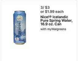Walgreens Icelandic Pure Spring Water offer