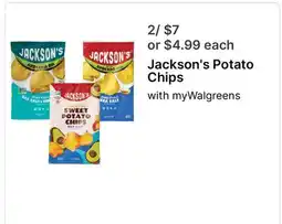 Walgreens Jackson's Potato Chips offer