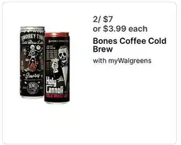 Walgreens Bones Coffee Cold Brew offer