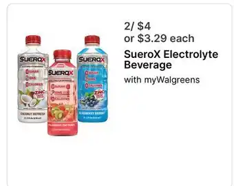 Walgreens SueroX Electrolyte Beverage offer