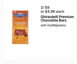 Walgreens Ghirardelli Premium Chocolate Bars offer