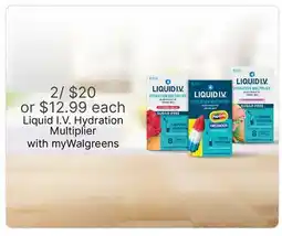 Walgreens Liquid I. V. Hydration Multiplier offer