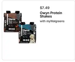 Walgreens Owyn Protein Shakes offer
