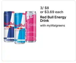 Walgreens Red Bull Energy Drink offer