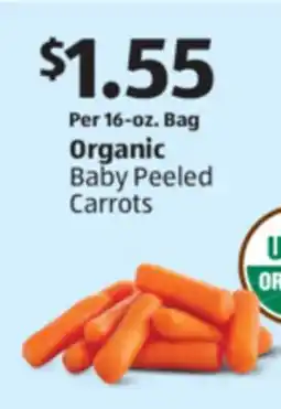 Aldi Organic Baby Peeled Carrots offer
