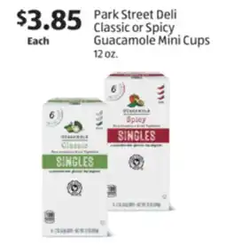 Aldi Park Street Deli Classic or Spicy Guacamole Mini Cups offer