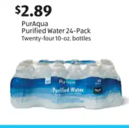 Aldi PurAqua Purified Water 24-Pack offer
