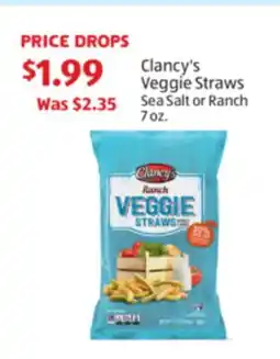 Aldi Clancy's Veggie Straws offer