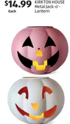 Aldi Metal Jack-o'-Lantern offer