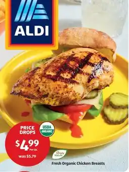 Aldi Fresh Organic Chicken Breasts offer
