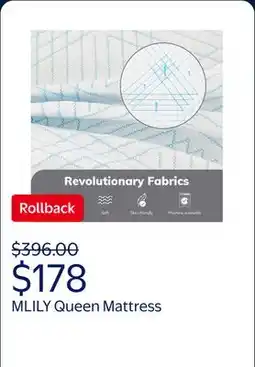 Walmart MLILY Queen Mattress, Gel Memory Foam 10 Mattress in a Box, Ego Serenity offer