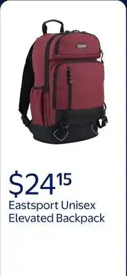 Walmart Eastsport Unisex Elevated Backpack, Maroon offer