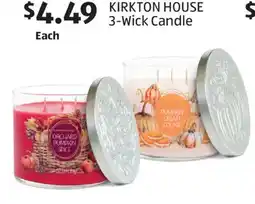 Aldi KIRKTON HOUSE 3-Wick Candle offer