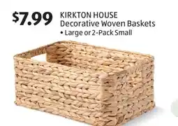 Aldi KIRKTON HOUSE Decorative Woven Baskets offer